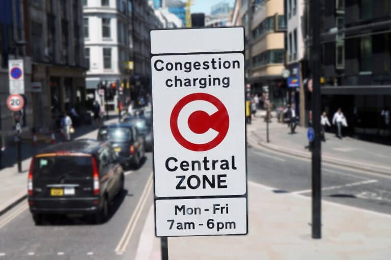 London Congestion Charge zone & Vision Zero