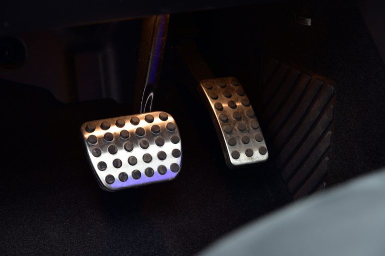 Why does my brake pedal feel spongy?